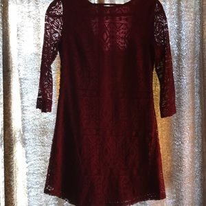 ❌SOLD❌ Speechless maroon dress